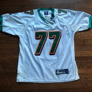 Miami Dolphins Jersey #77 Jake Long, Size 48